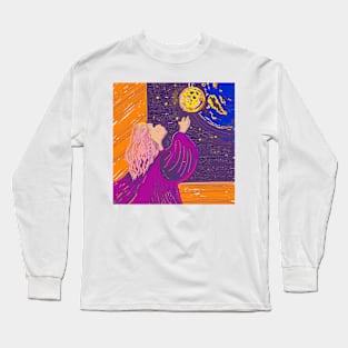 Moon Long Sleeve T-Shirt